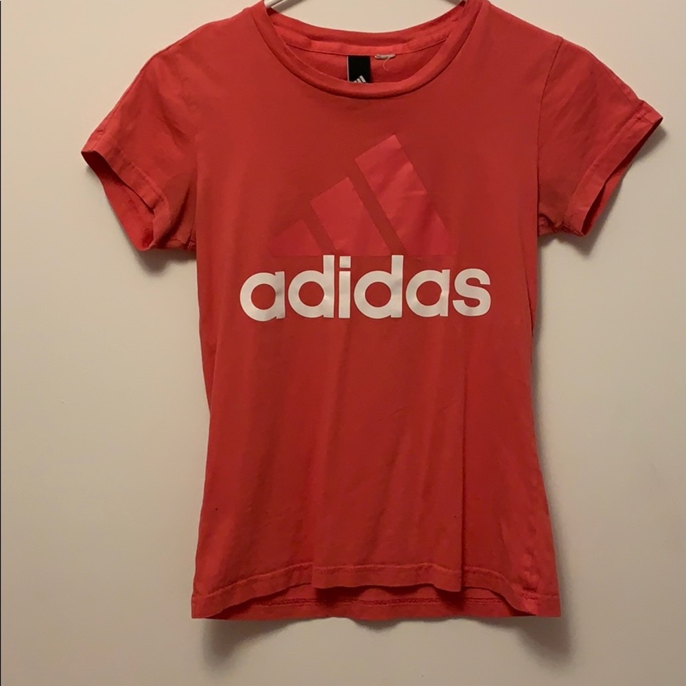 Girls Pink Adidas T-Shirt